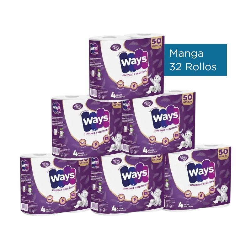 higienico-ways Papel higiénico - Ways 50mt - Imagen 1